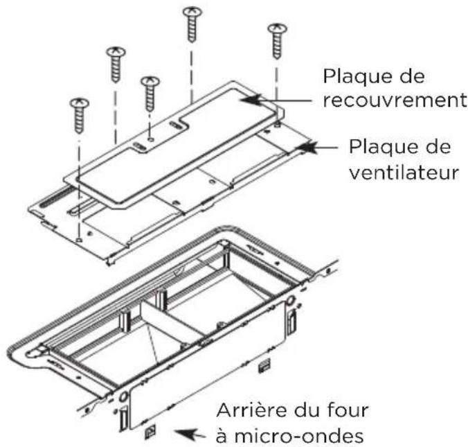 MIDEA MMO12S14ASTC - C3. ADAPTATION DU DIRECTEUR D'AIR DU FOUR À MICRO-ONDES POUR L'ÉVACUATION VERS L'EXTÉRIEUR PAR LE HAUT - 1