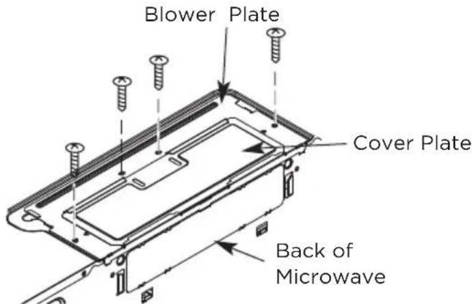 MIDEA MMO12S14ASTC - B5. ADAPTING MICROWAVE AIR DIRECTOR FOR OUTSIDE BACK EXHAUST - 6
