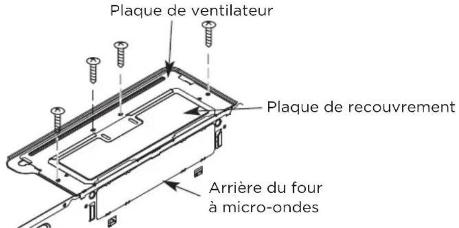 MIDEA MMO12S14ASTC - B5. ADAPTATION DU DIRECTEUR D'AIR DU FOUR À MICRO-ONDES POUR L'ÉVACUATION VERS L'EXTÉRIEUR PAR L'ARRÊRE - 6