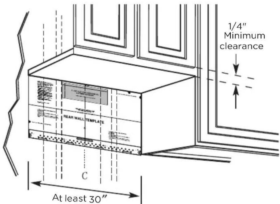 MIDEA MMO12S14ASTC - Plate position -beneath flat bottom cabinet - 1