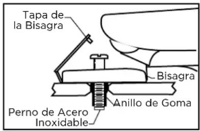 American Standard Cadet 5503A65BH - MONTAJE SUPERIOR CON ANILLO DE GOMA - 1