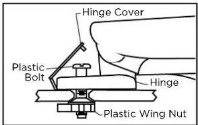 American Standard Cadet 5503A65BH - BOTTOM MOUNT WITH PLASTIC WINGNUT - 1