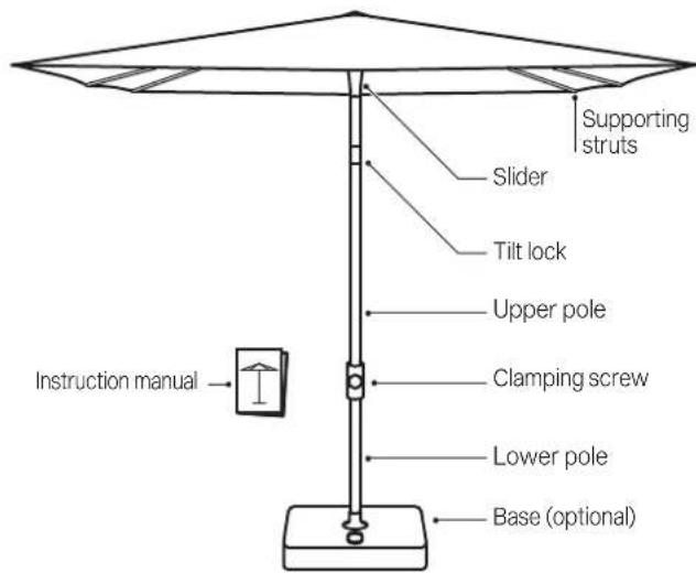 Glatz Vita Piana - Setting up the sunshade - 1