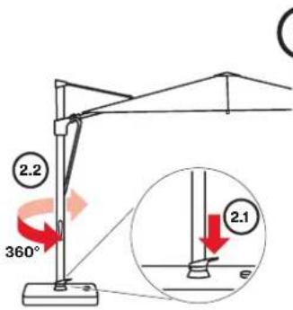 Glatz Vita Sfera - Opening the parasol - 3