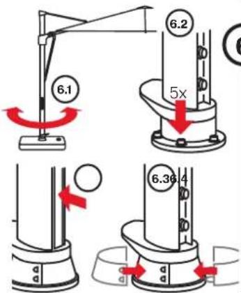 Glatz Vita Sfera - Pre-assemble parasol - 1