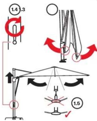 Glatz Vita Sfera - Parasol openen - 1