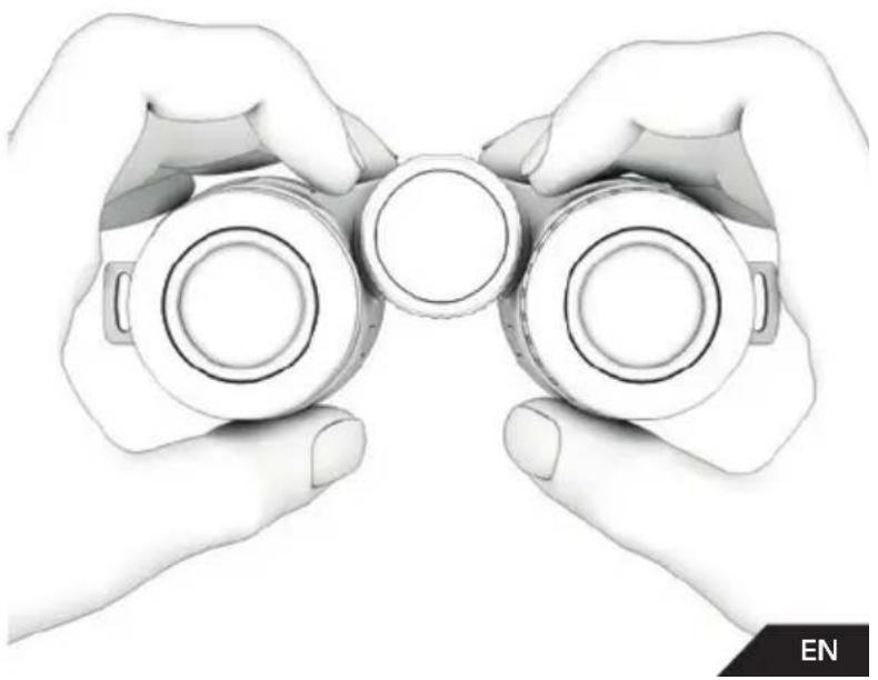 GPO Passion ED 8x32 - Adjustment of the interpupillary distance (ipd) - 1