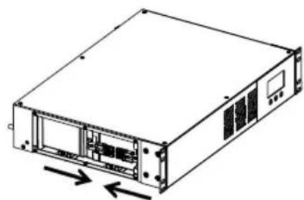 Minuteman SR1000RMLCD - Connect the Internal Battery Module: - 2