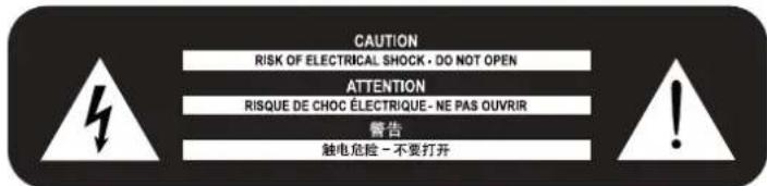 Powersoft Mezzo 604 AD - 安全警告 - 1