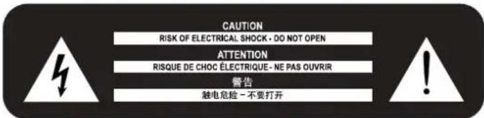 Powersoft T902 - 安全警告 - 1
