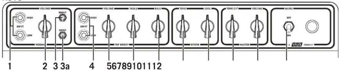 VOX AC30HW - Conector MAINS INPUT - 1