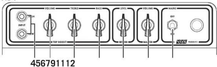 VOX AC30HW - Conector MAINS INPUT - 5