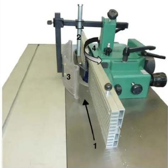 SCHEPPACH Molda 5.0f - Overhead roller guard assembly, figure P - 2