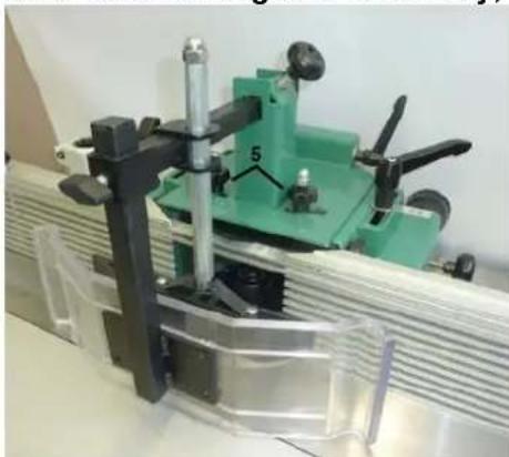 SCHEPPACH Molda 5.0f - Overhead roller guard assembly, figure P - 1