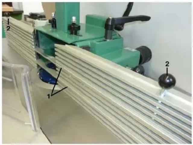 SCHEPPACH Molda 5.0f - Inserting the guide rail - 1