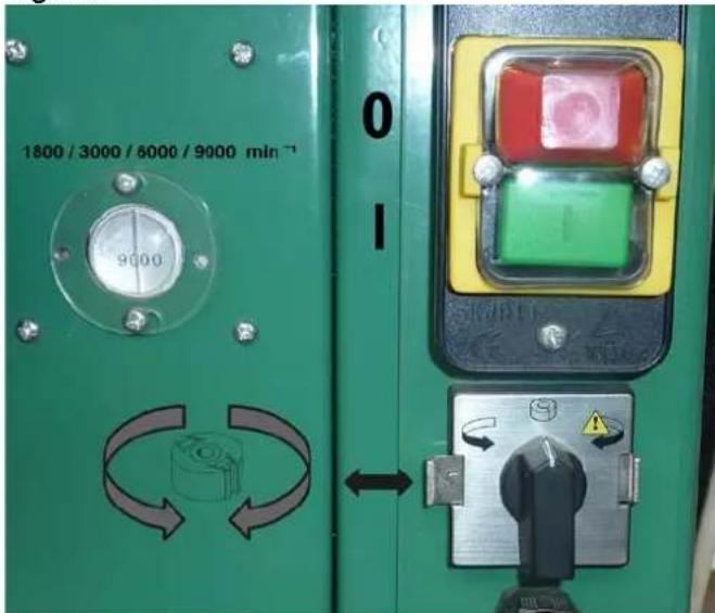 SCHEPPACH Molda 5.0f - Forward and reverse drive switch - 1