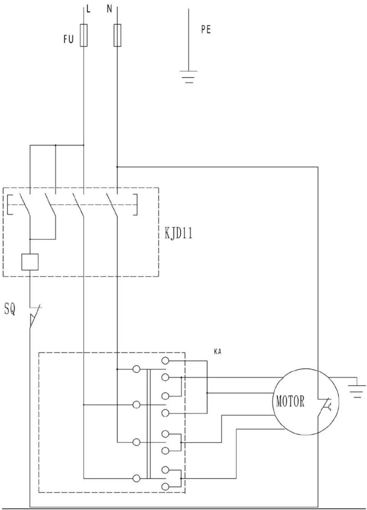 SCHEPPACH Molda 5.0f - Connection diagram for 220-240V / 50Hz - 1