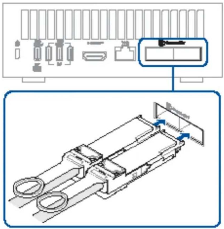 ASUS Ascent GX10 - Connector un câble QSFP - 1