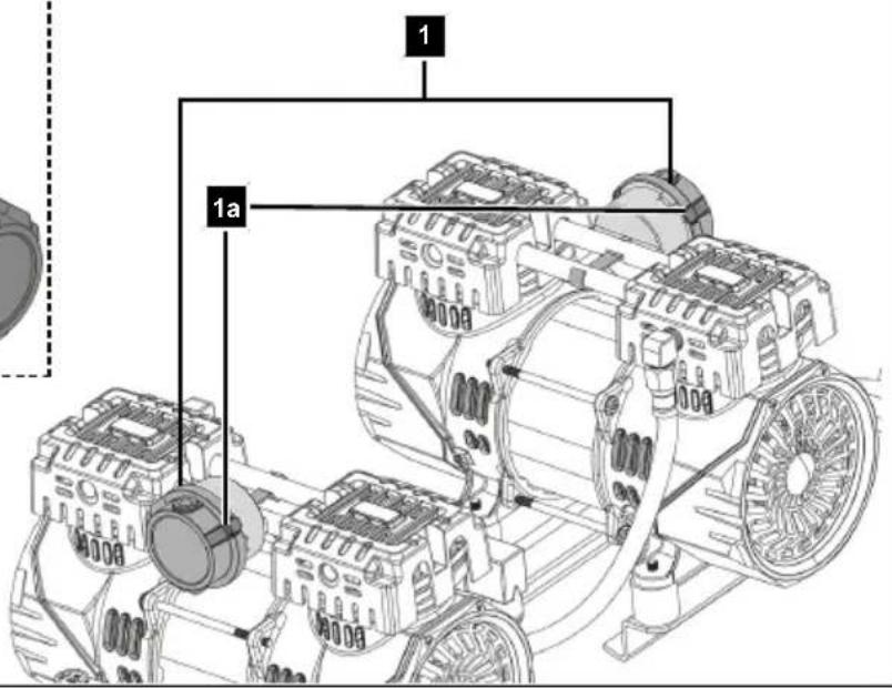 Technical diagram of an electric motor assembly with labeled components and parts