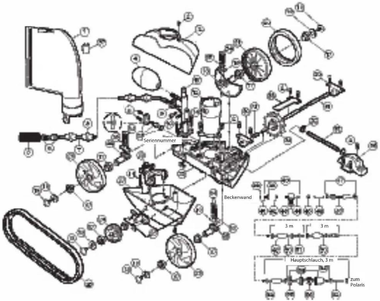 ZODIAC Polaris 280 - Polaris280TankTrax - 1