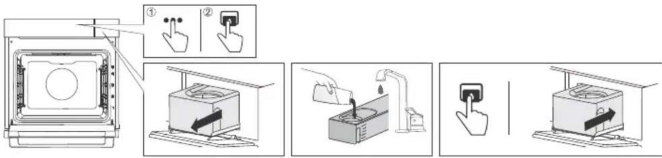 ASKO OCS86BGH - Remplissage du réservoir d'eau - 1