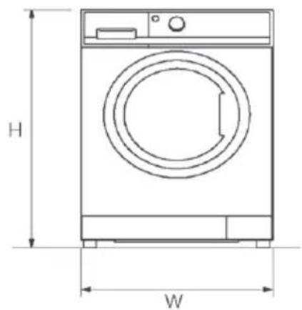 CANDY EY 29GG8-S - Dimensiones del producto - 1
