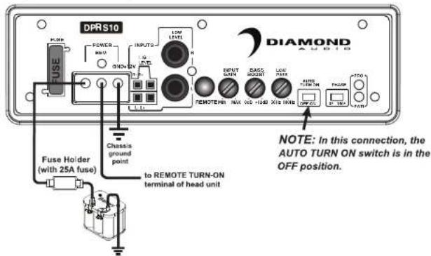 Diamond Audio DPRS10 - Power Connections - 2