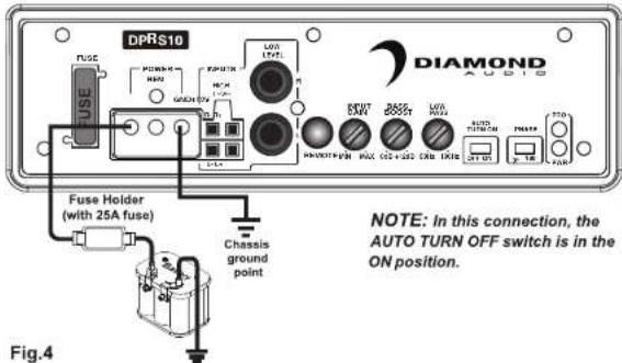 Diamond Audio DPRS10 - Power Connections - 1