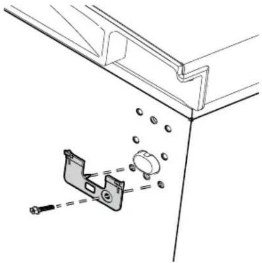 FRIGIDAIRE FRAE1626AW - When you screw on the bottom hinge: - 7