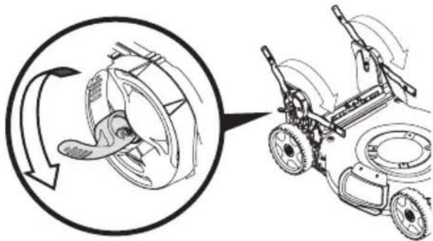 TROY-BILT TB200B - GUIDON RABATTABLE (RANGEMENT VERTICAL) - 2