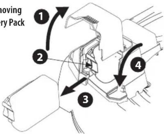 TROY-BILT TB200B - Removing the Battery Pack (Figure 21): - 2