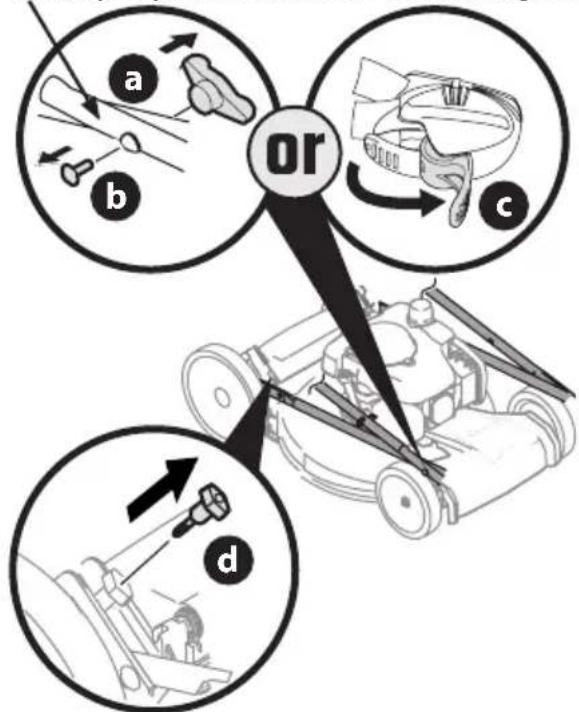 TROY-BILT TB200B - PLEGADO DE LA MANIJA - 1