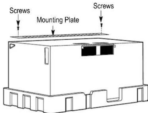 BERTAZZONI Master KOTR24XV - REMOVING THE MICROWAVE OVEN FROM THE CARTON/REMOVING THE MOUNTING PLATE - 3