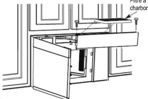 BERTAZZONI Master KOTR24XV - C5. INSTALLER OU REMPLACER LE FILTRE À CHARBON (sur certains modèles) - 1