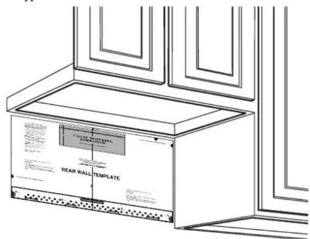 BERTAZZONI Master KOTR24XV - B1. PRÉPARATION DE LA PAROI ARRIÈRE POUR L'ÉCHAPPEMENT ARRIÈRE VERS L'EXTÉRIEUR - 1