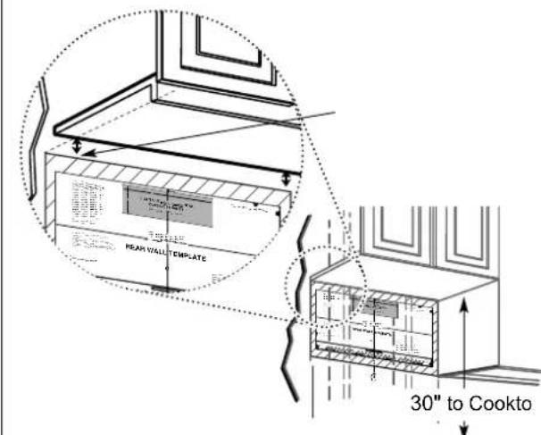 BERTAZZONI Master KOTR24XV - DETERMINING WALL PLATE LOCATION UNDER YOUR CABINET - 3