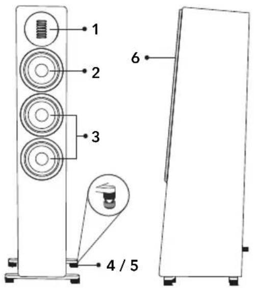 SONORO Orchestra Shaped Signature - Vue avant et latérale Vue arrière - 1