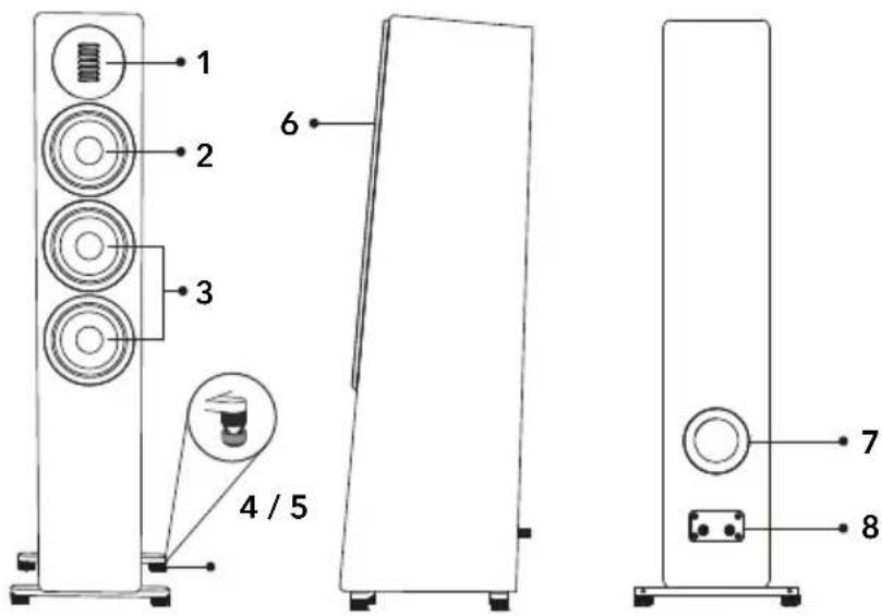 SONORO Orchestra Shaped Signature - Voor- en zijaaanzicht Achteraanzicht - 1
