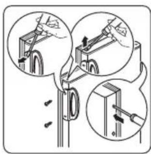 ZANUSSI ZFU722W - Wechseln des Türanschlags - 4