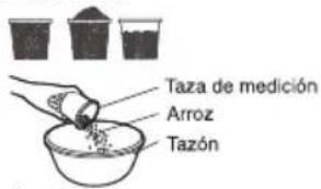 Taza de medición Arroz Tazón