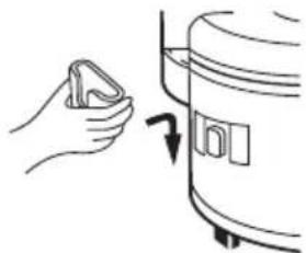 PANASONIC SR-2363FH - Removal and attachment of scoop holder - 1