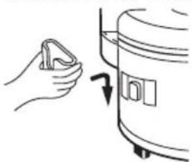 PANASONIC SR-2363FH - Retrait et fixation du support de cuillère - 1