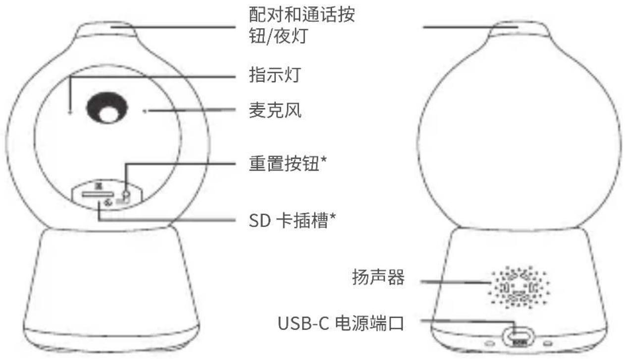 BEABA Zen Smart AI - 摄影机说明 - 婴儿终端 - 1