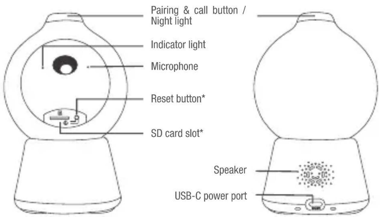 BEABA Zen Smart AI - CAMERA DESCRIPTION - BABY UNIT - 1