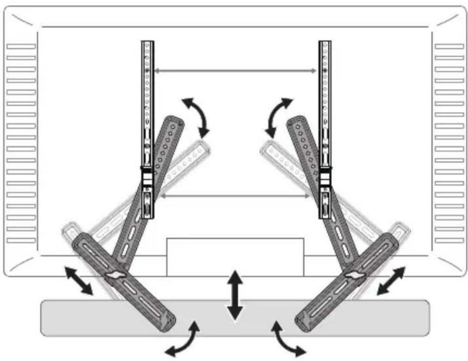 ErgoAV ERSB1-01B - STEP 4 adjust the Soundbar Brackets - 2