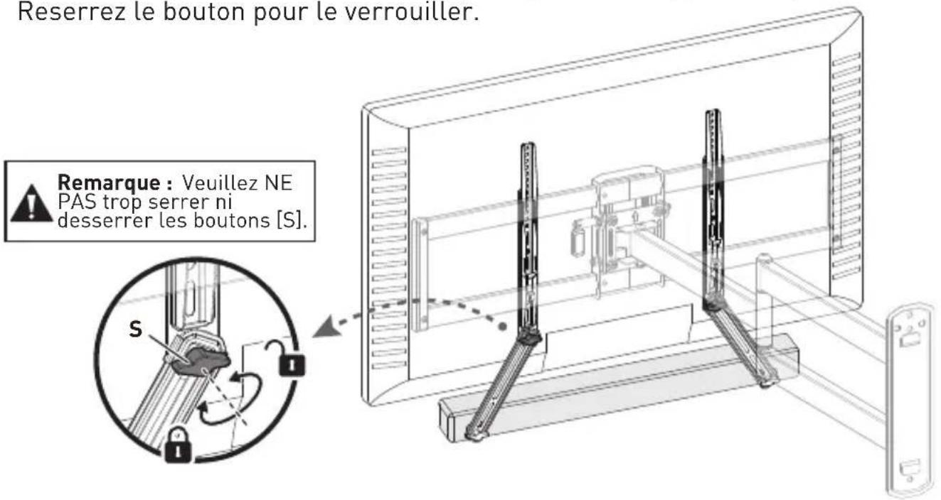 ErgoAV ERSB1-01B - ÉTAPE 4 Ajustez les Supports de la Barre de Son - 1
