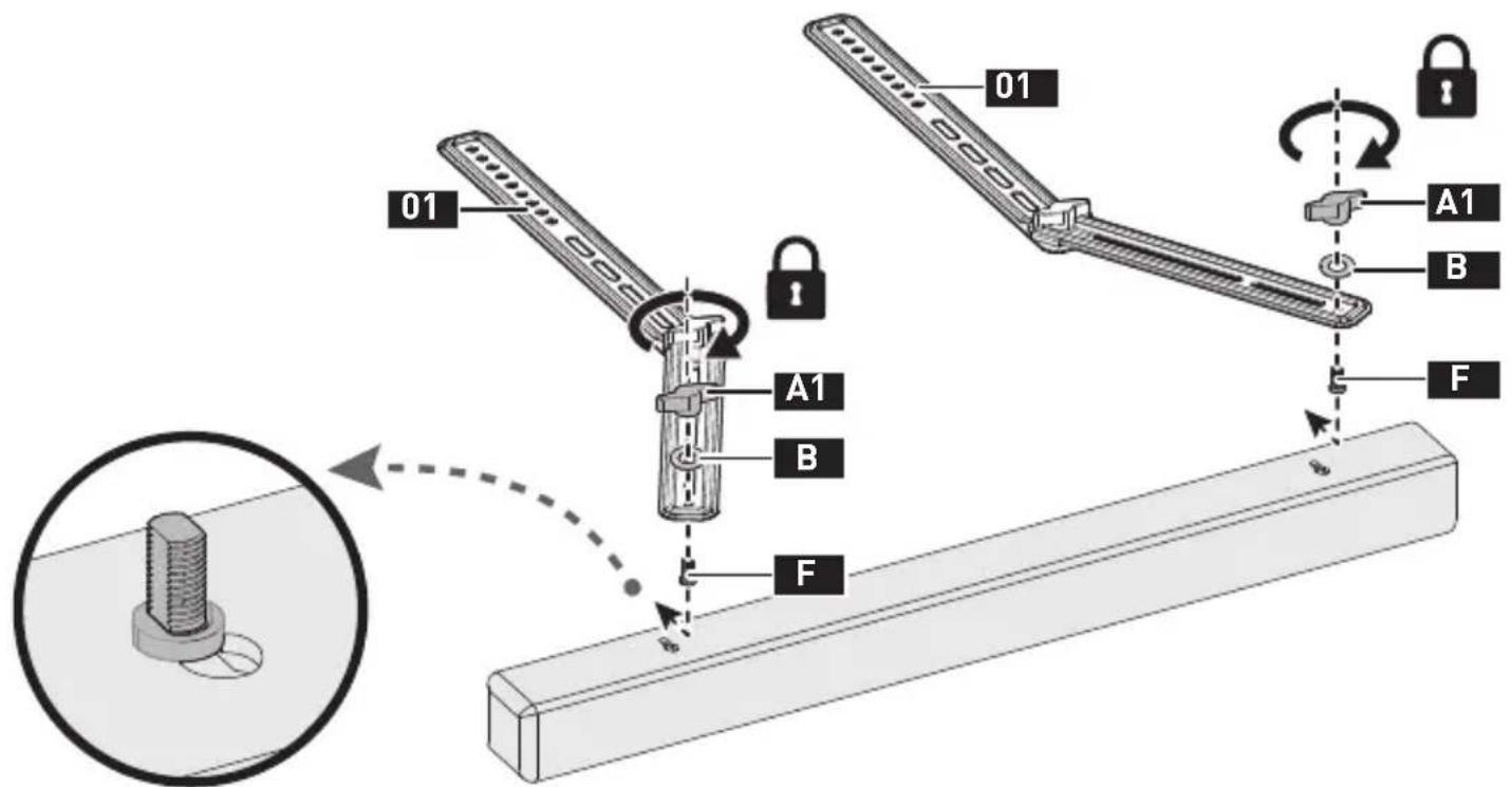 ErgoAV ERSB1-01B - Option B Haut-parleur avec fentes en forme de clé - 1