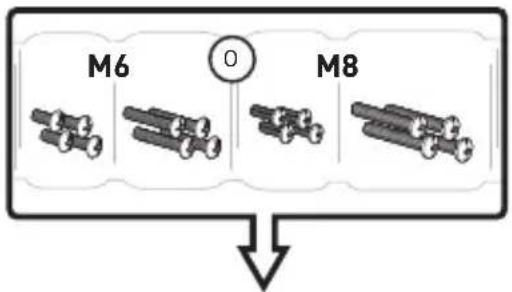 ErgoAV ERSB1-01B - 3-2 Seleccione Tornillos para TV - 3
