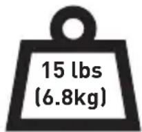 ErgoAV ERSB1-01B - Weight Capacity Do not exceed weight capacity. - 1