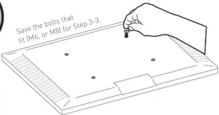 ErgoAV ERSB1-01B - 3-2 Select TV Bolts - 6